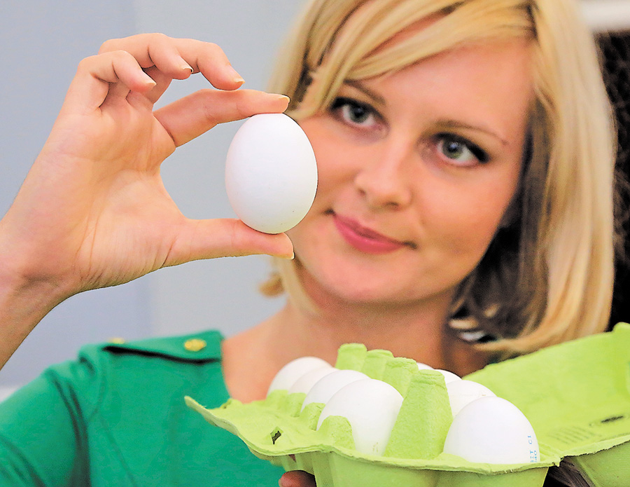 Цікаво, в магазинних яйцях також багато цінних для організму речовин?. Фото Oлександра ЛЕПЕТУХИ