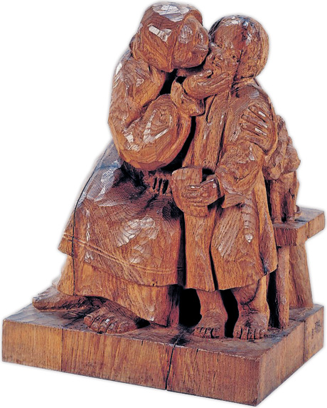 «Поцілунок матері» — одна з найвиразніших скульптур Василя Свиди