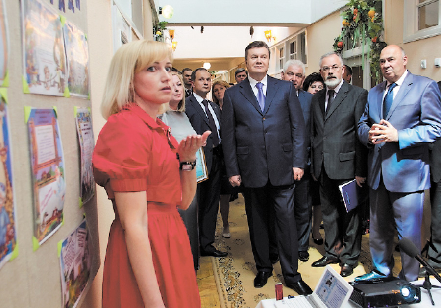 Дошкільний навчальний заклад «Крунк» міста Славутича відвідав Віктор Янукович.