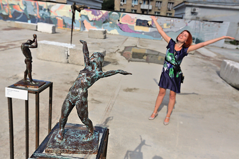Своєю скульптурою Христина Захарчук подарувала радість усім.