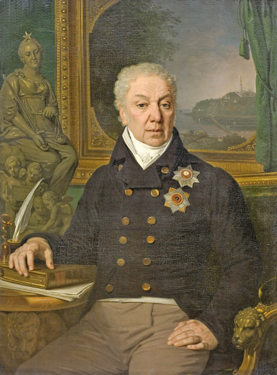Дмитро Трощинський (портрет роботи В. Боровиковського, 1819 рік)