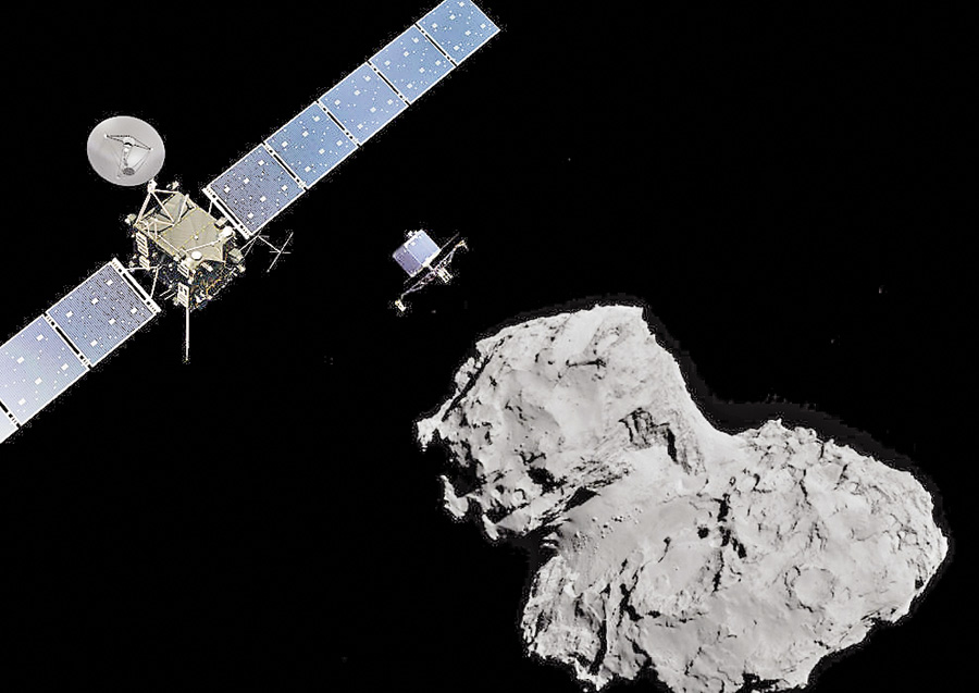 Космічний зонд «Розетта» взяв на себе місію доставити робота на комету. Фото з сайту news.yahoo.com