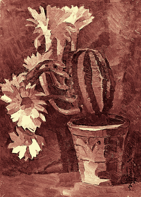 Хай отак, як на цій картині Михайла Надєждіна, зацвітуть кактуси у вашій оселі. Фото з сайту elisavetart.com