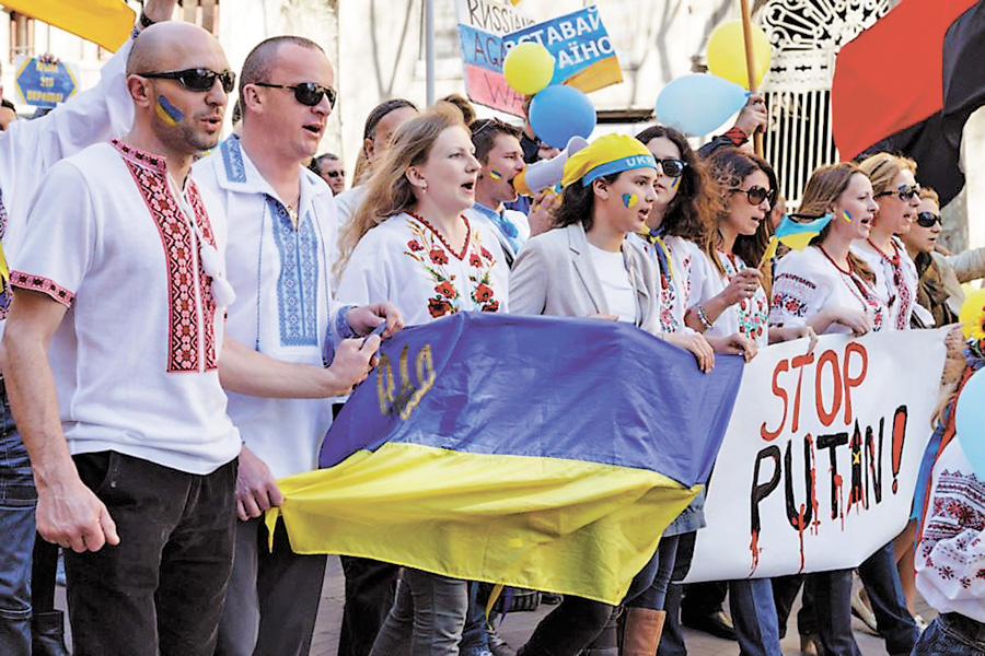 Подібними акціями наші земляки привертають до України погляди європейців. Фото з сайту radiosvoboda.org