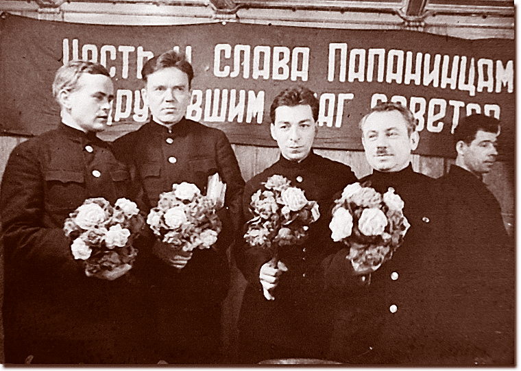 Петро Ширшов (крайній ліворуч) після арешту дружини привселюдно назвав Берію фашистом і розтрощив портрет Сталіна у своєму кабінеті