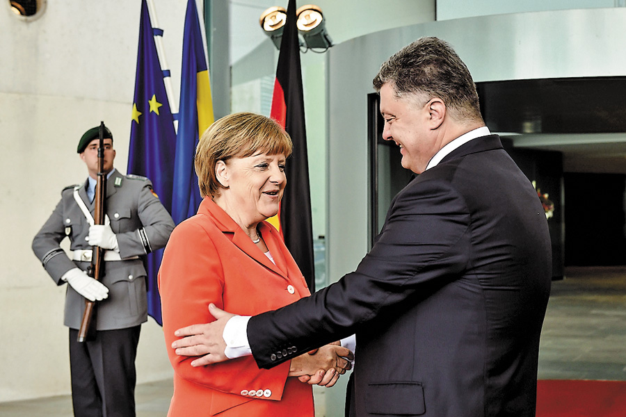 Петро Порошенко: Україна бачить Німеччину надійним партнером. Фото Миколи ЛAЗAРЕНКA