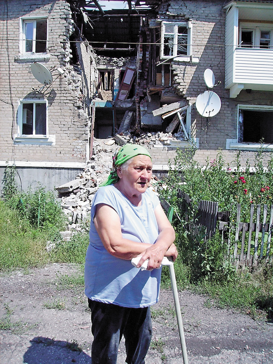 80-річна Анна Іванівна Мормолюк бачила на своєму житті вже дві війни. Фото автора