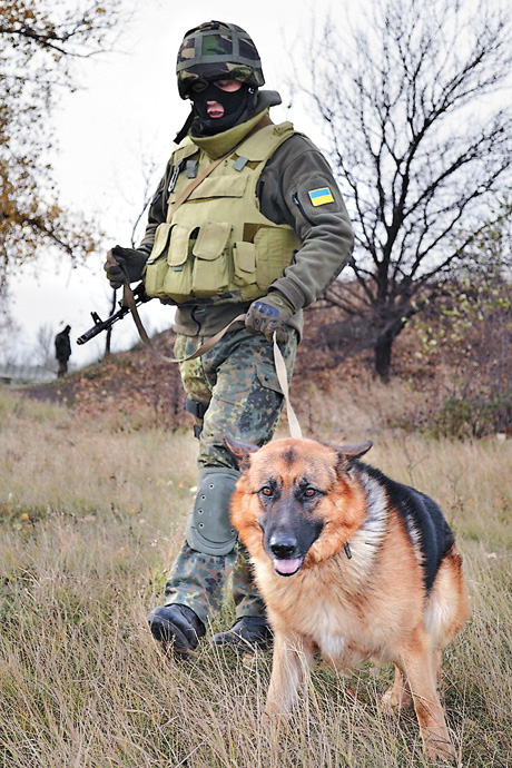 Вихованка Сергія Бруски готова до виконання бойових обов’язків. Фото УНIAН