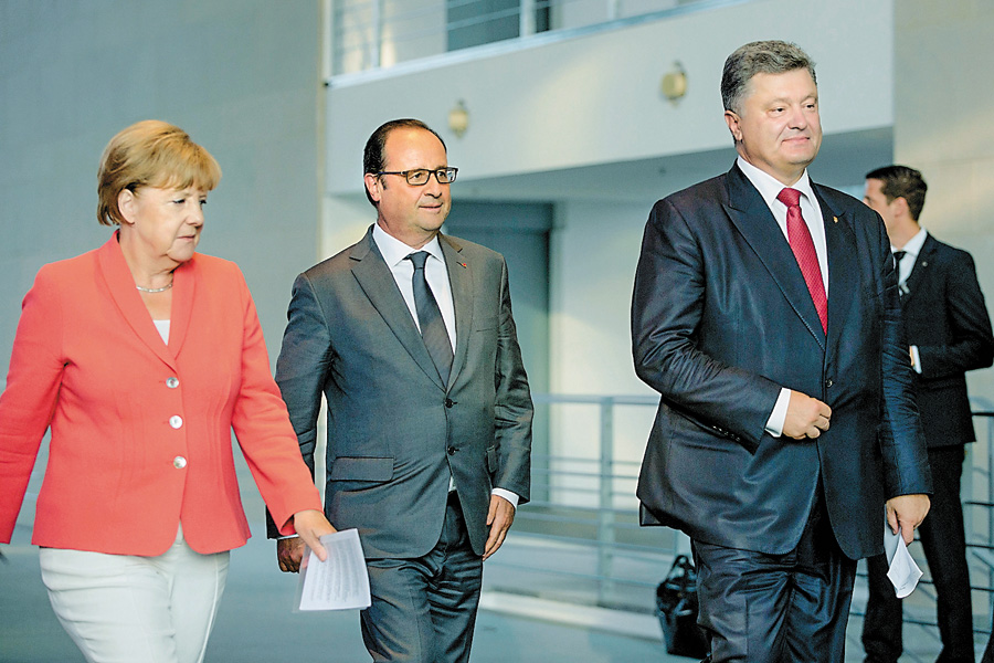 Лідери Німеччини, Франції та України, сподіваємося, рухаються у правильному напрямку. Фото Михайла ПАЛІНЧАКА 