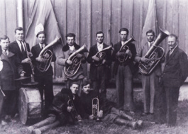 Український духовий оркестр був популярний у Холмі. 1932 р. Фото з сайту holm.kiev.ua