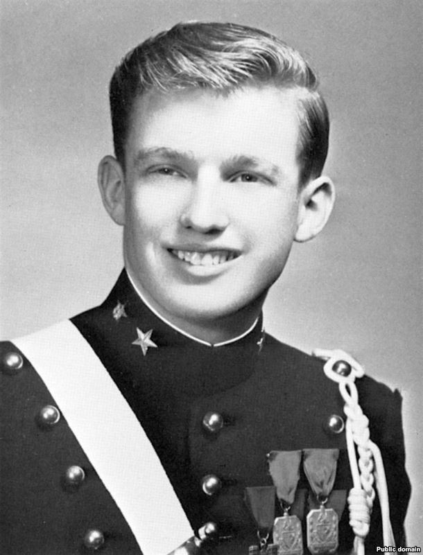 Дональд Трамп служив кадетом у військовій академії Нью-Йорка