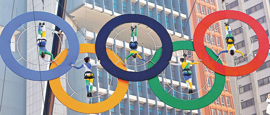 Хоч бразильські традиційні олімпійські кільця трохи екстремальні, але ж як красиво!