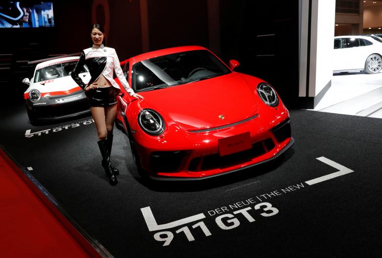 Модель представляє Porsche 911 GT3. РЕЙТЕР / Кім Кен-Хун
