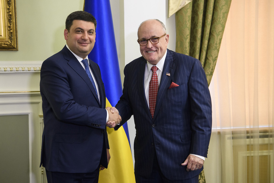 Рудольф Джуліані дедалі глибше переймається ситуацією в нашій країні. Фото з Урядового порталу