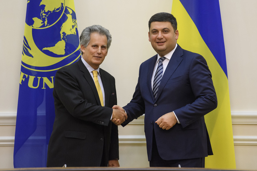 Перший заступник Директора-розпорядника МВФ Девід Ліптон прибув, щоб спільно визначити подальші напрями підтримки вітчизняних реформ. Фото з Урядового порталу 