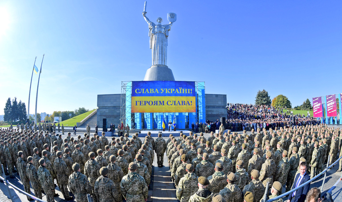 День захисника України швидко й органічно увійшов у наше буття. Фото Миколи ЛАЗАРЕНКА