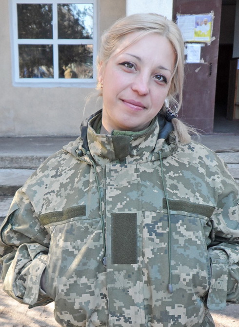 Медик Ніна Борщакова на фронті вже понад півроку. Фото надані автором