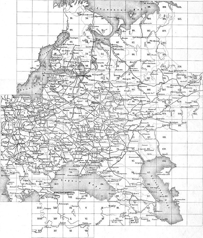 Із 152 аркушів Спеціальної карти Стрельбицького 21 стосується українських земель у складі Російської імперії та прилеглих територій Австро-Угорщини   