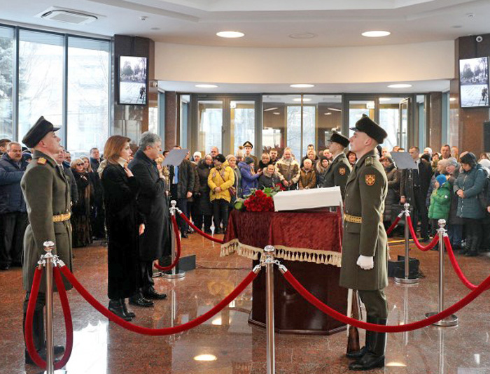У Залі пам’яті Міноборони згадали поіменно кожного героя. Фото з сайту president.gov.ua
