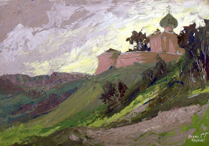 У творчості художника є чимало картин з мальовничими краєвидами Волині. Фото надав автор