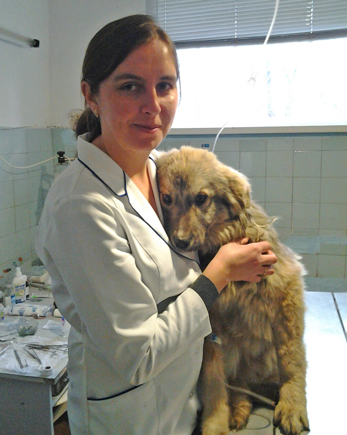 Наталія Титаренко з пацієнтом. Фото з особистого архіву Наталії ТИТАРЕНКО