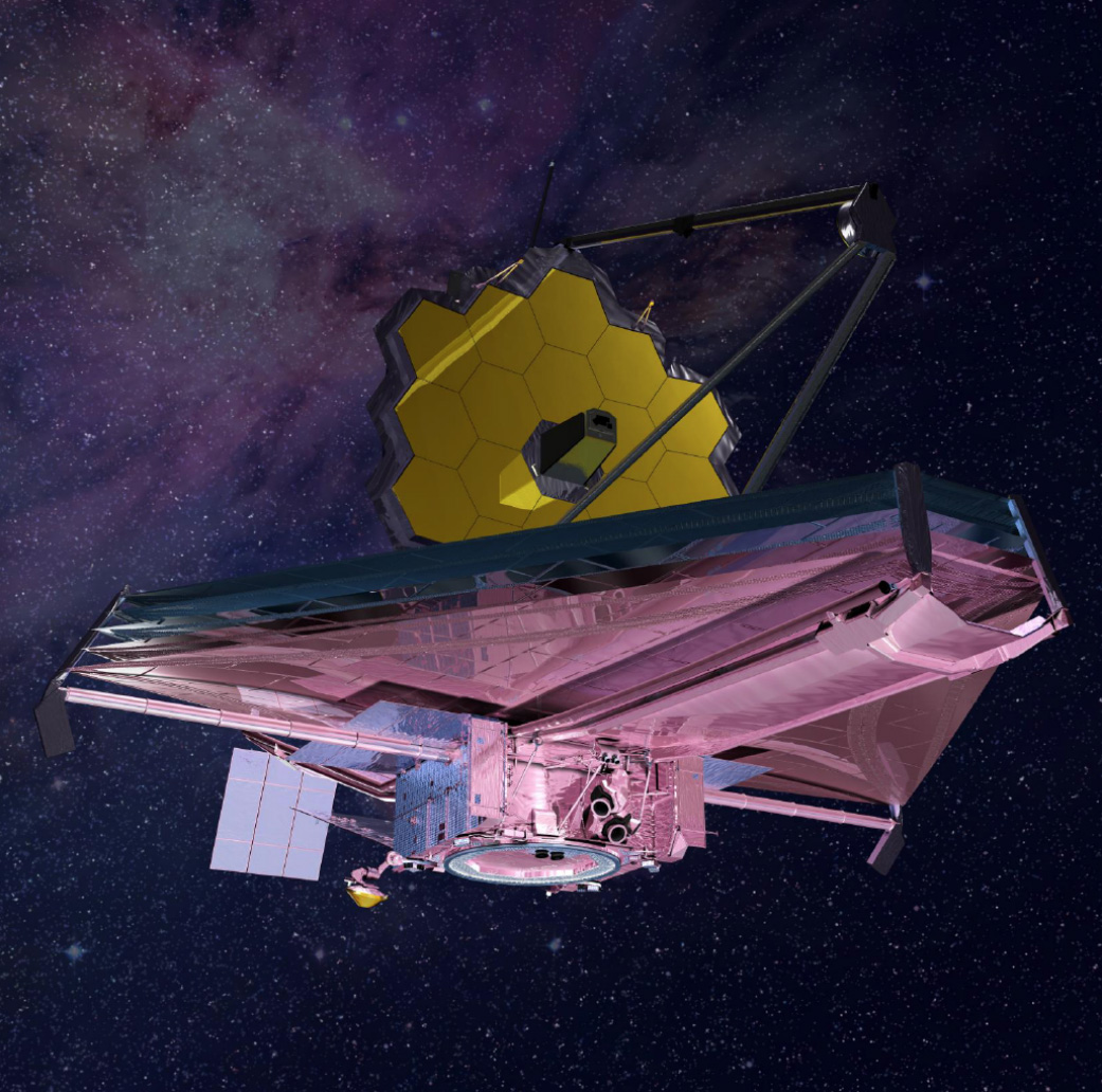 Концепт космічного телескопа NASA «James Webb». Credit: NASA