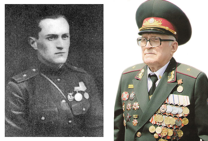 Ветеран війни генерал-майор Михайло Глобенко, 1943 р. і сьогодні. Фото надав автор