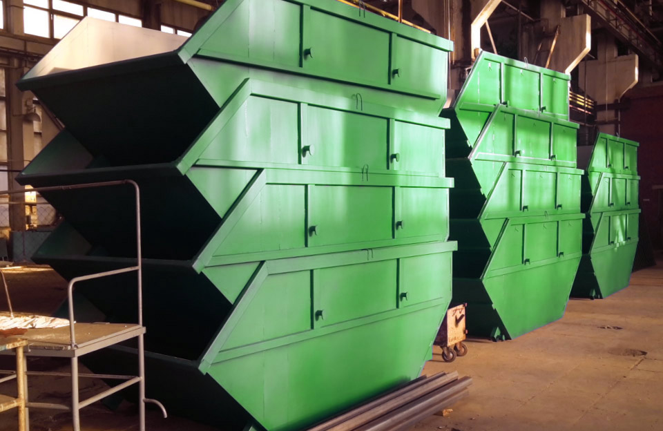 Нові сучасні контейнери для великогабаритного сміття пофарбують у зелений колір. Фото з сайту «Полтавщина»