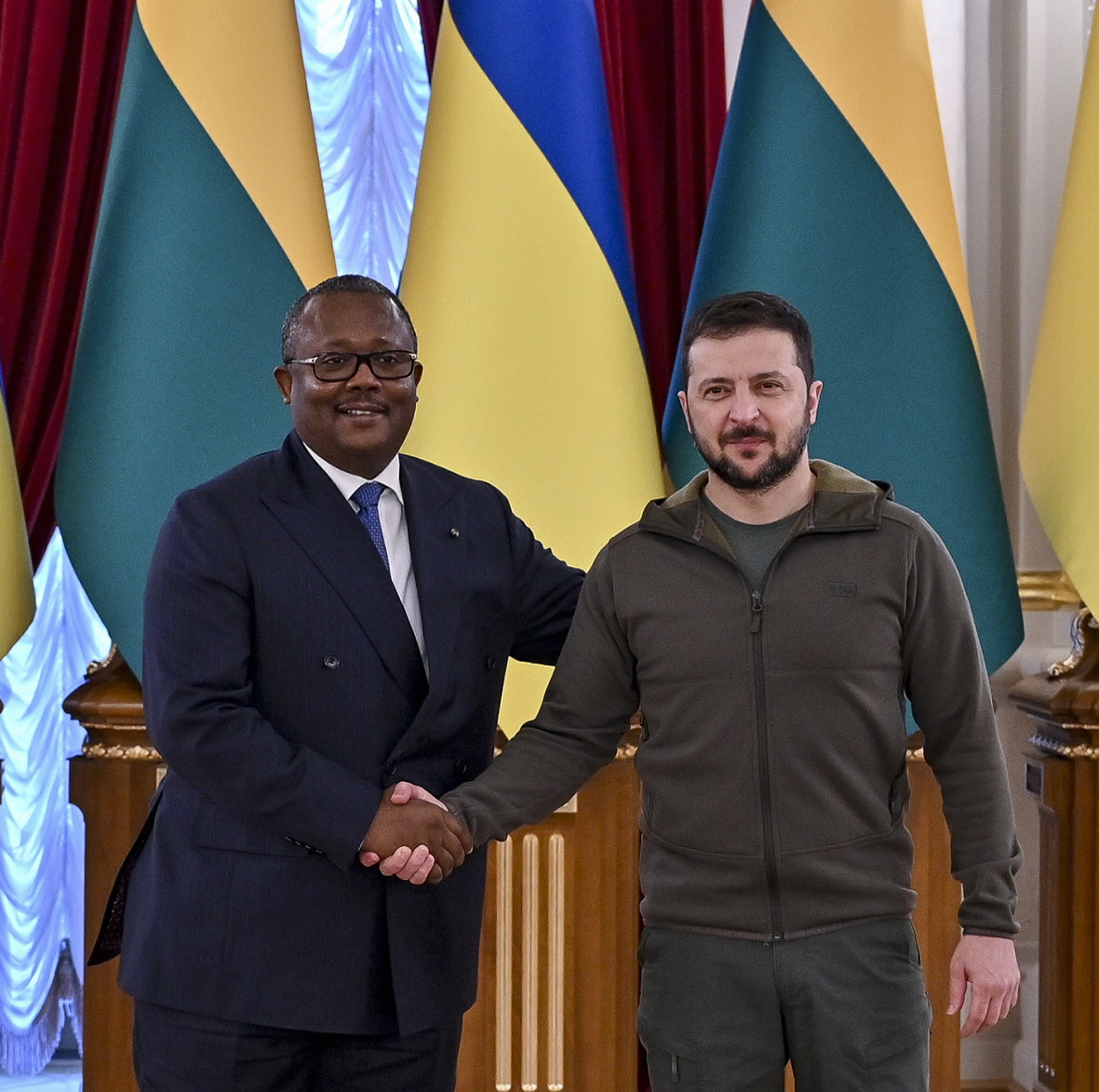 Уперше в історії двосторонніх відносин України та Республіки Гвінея-Бісау відбулися переговори на найвищому рівні. Фото з сайту president.gov.ua