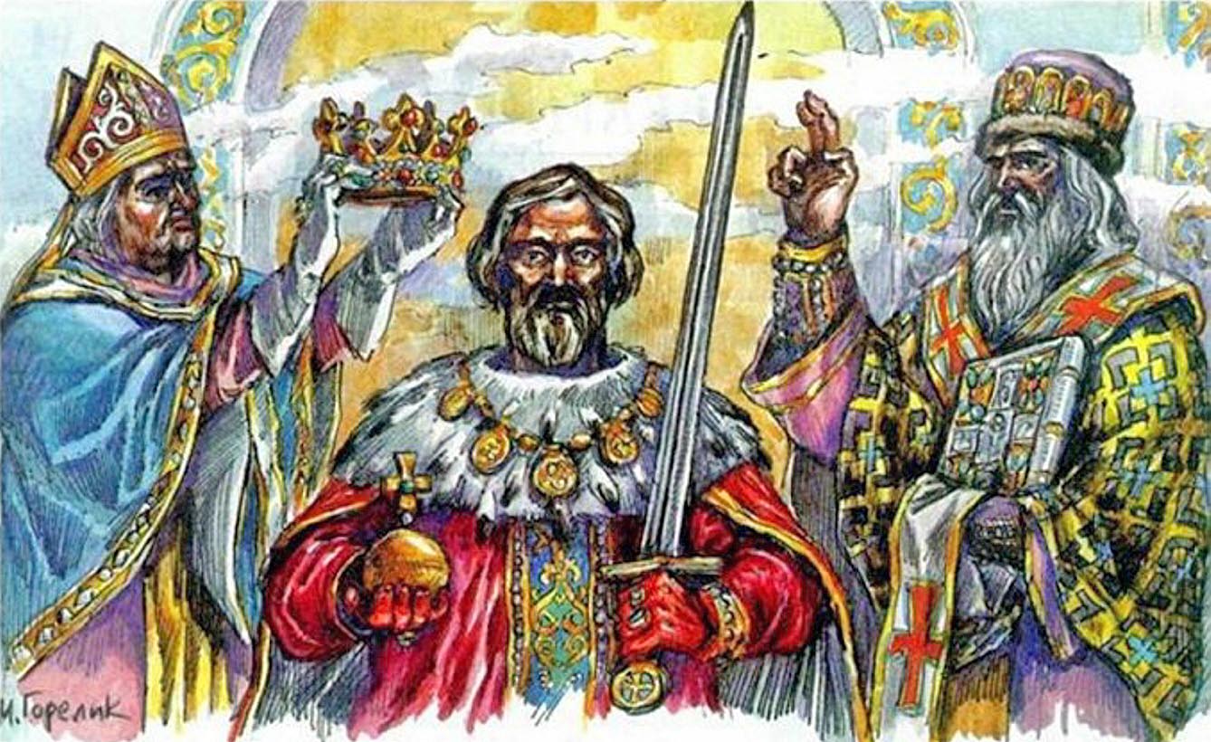 Данило став королем, але залишився у православ’ї. Ілюстрація з сайту inlviv.in.ua