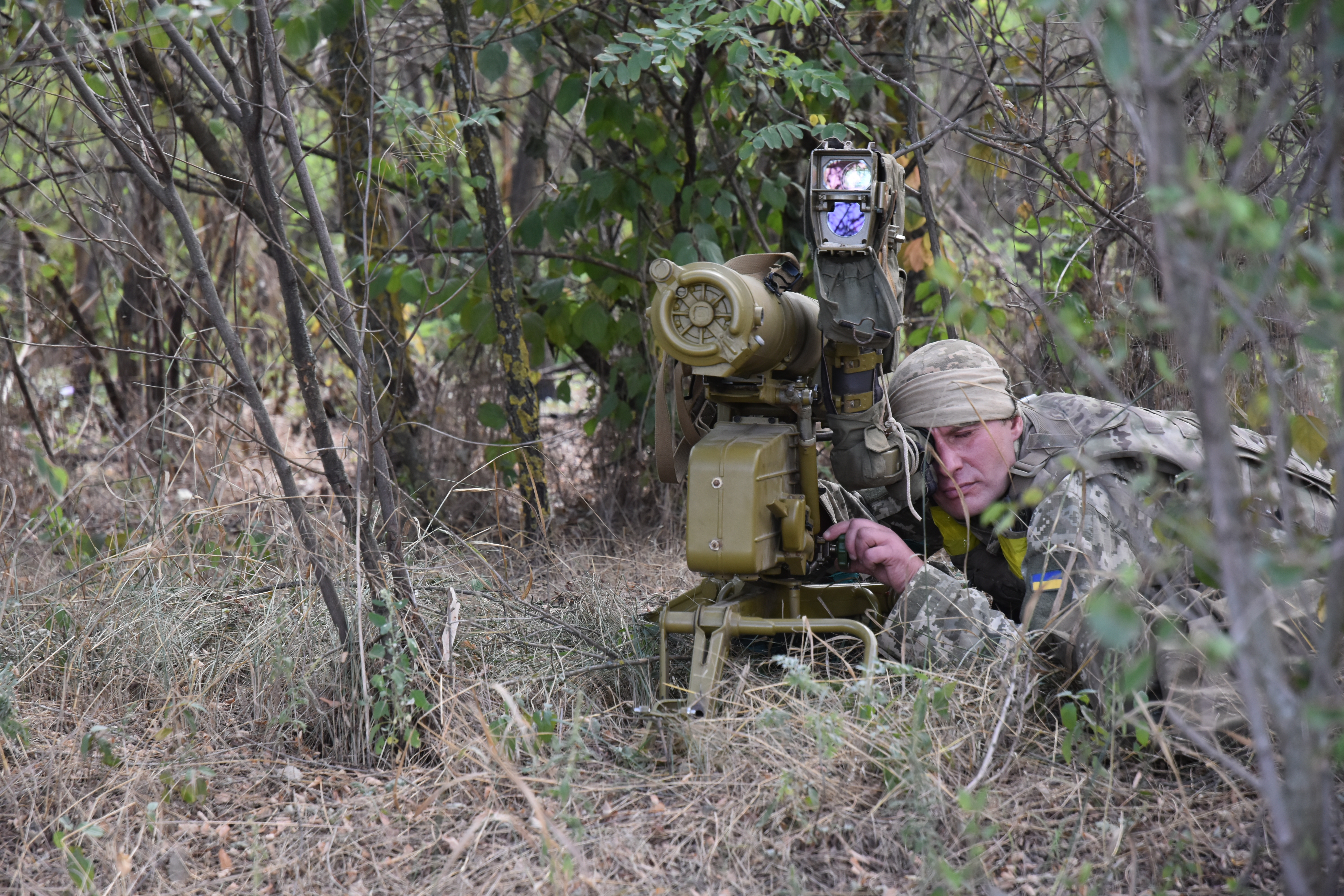 Протитанкісти-десантники полюють на ворога із кожної посадки і на його появу постійно чекають. Фото Валерія ЮРИКА