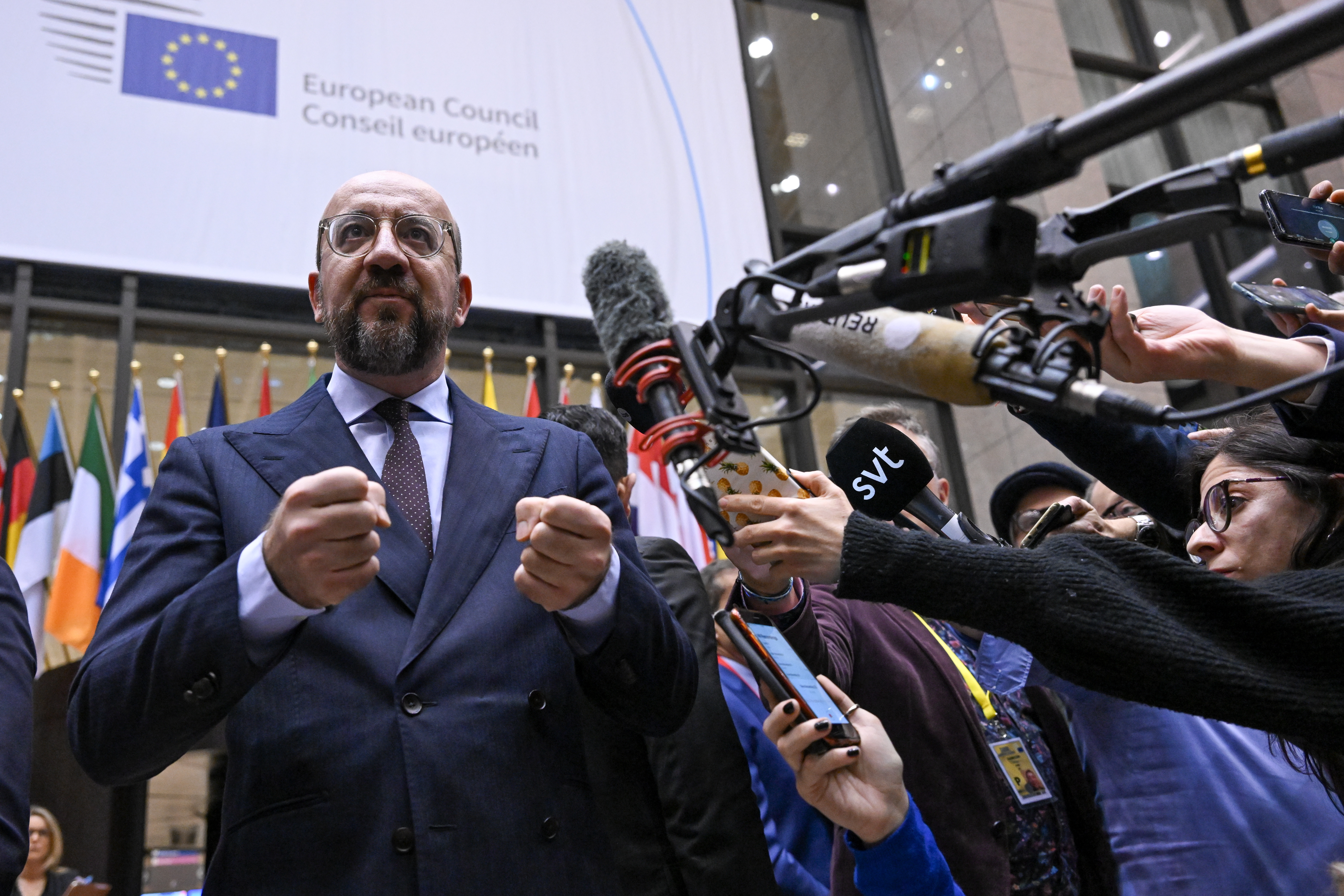 Президент Євроради Шарль Мішель наголосив, що ЄС на боці народу України, і рішення, яке ухвалили держави-члени, надзвичайно важливе для авторитету Європейського Союзу. Фото з сайту consilium.europa.eu