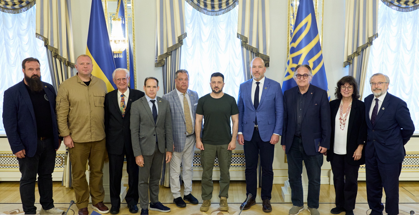 Володимир Зеленський і представники Світового конгресу українців скоординували зусилля для збільшення світової підтримки. Фото з сайту president.gov.ua