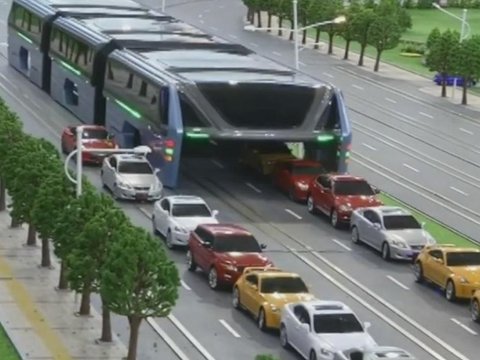 У Китаї створили автобус завширшки 8 метрів