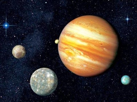 NASA показало, як навколо Юпітера обертаються його супутники