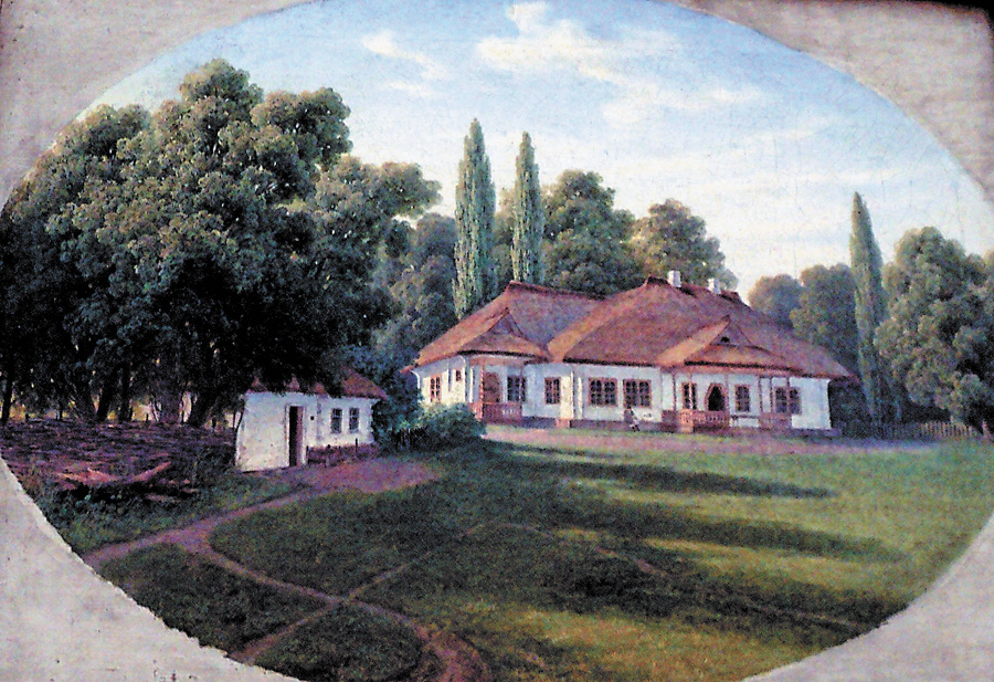 Садиба Григорія Ґалаґана в Лебединцях (О. Волосков, 1857 р.)