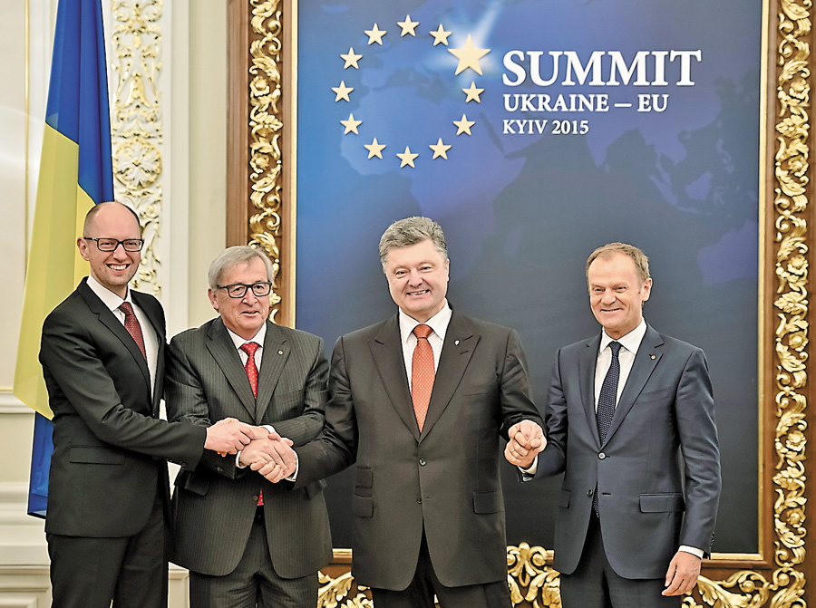 Лідери України і ЄС дійшли згоди за багатьма напрямками співпраці. Фото Миколи ЛAЗAРЕНКA