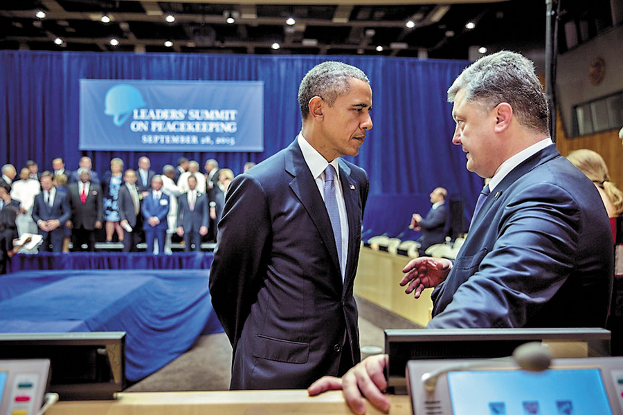Барак Обама запевнив Петра Порошенка: «США і надалі підтримуватимуть Україну!» Фото з офіційного інтернет-представництва Президента України