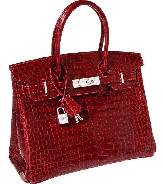 Червону сумочку Birkin купили на аукціоні. Фото надане автором