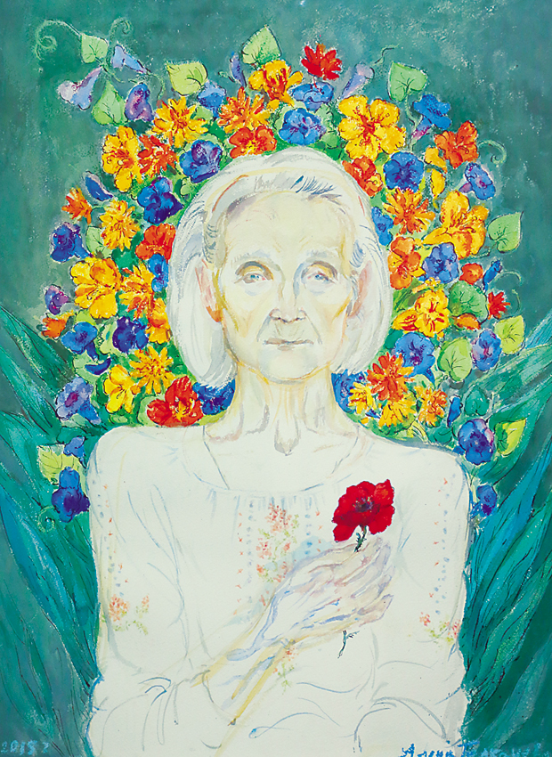 Портрет Євдокії Болдиревої. Автор — її онука Олена Толкачова.