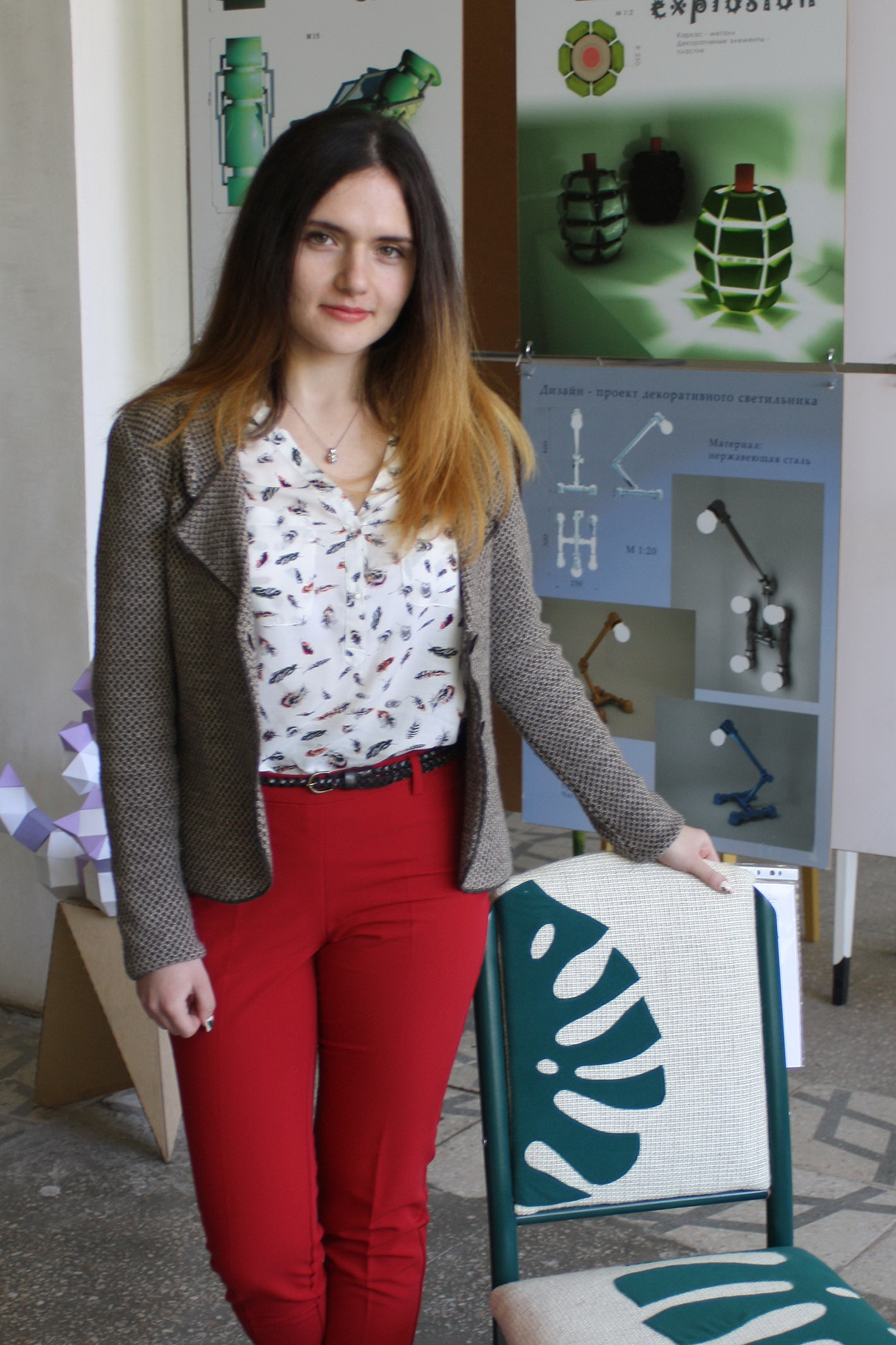 Ганна Сиромятнікова стала найкращим дизайнером серед студентів. Фото автора