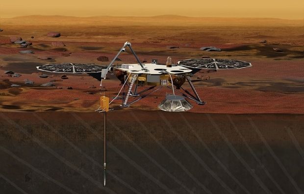 Оснащений щупом, InSight пробурить грунт до глибини 6 метрів