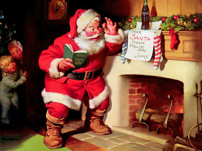 Нинішній вигляд Санта Клаус здобув у 1931 році, коли його образ використали в рекламі «Кока-коли», хоч, по суті, це святий Миколай