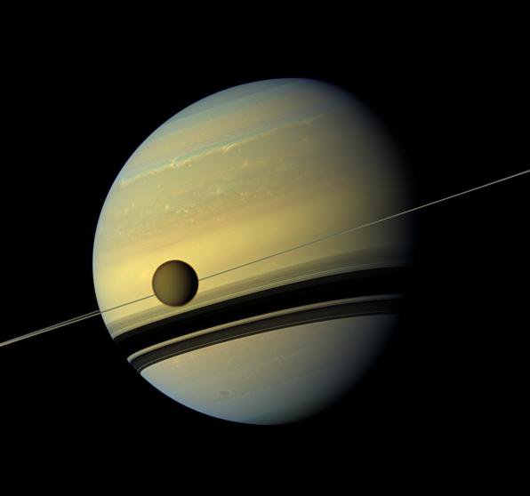 Титан, найбільший супутник Сатурна (Фото: JPL / NASA)