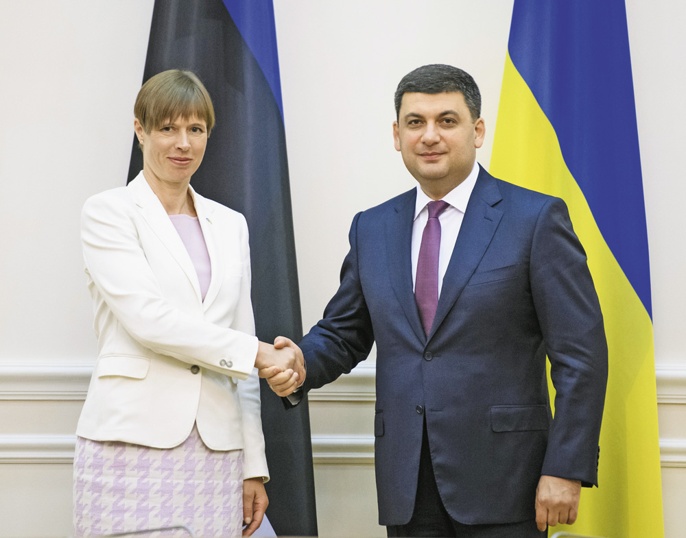 Керсті Кальюлайд: «Залишаємося відданими європейським цінностям і політиці санкцій проти країни-агресора». Фото з сайту kmu.gov.ua