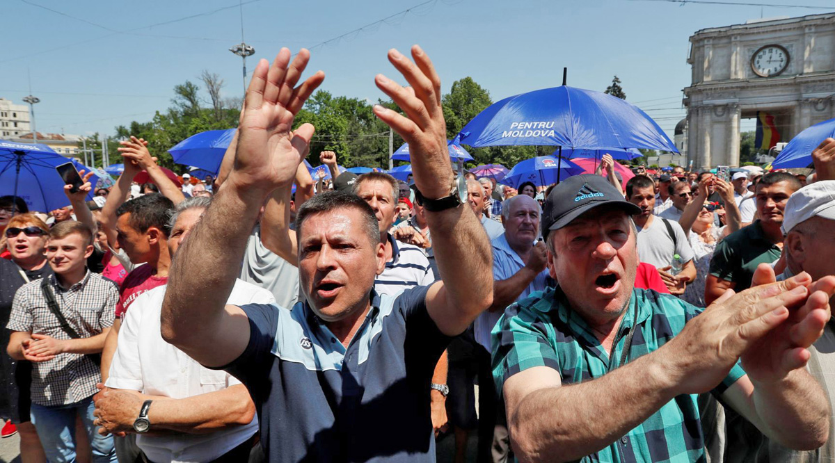Невизначена політична ситуація спричинила кризу влади й заворушення в Кишиневі. Фото з сайту nv.ua