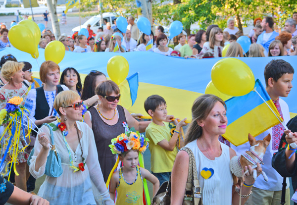 Так відзначали перше свято Незалежності у 2014 році у Сєверодонецьку. Фото надав автор