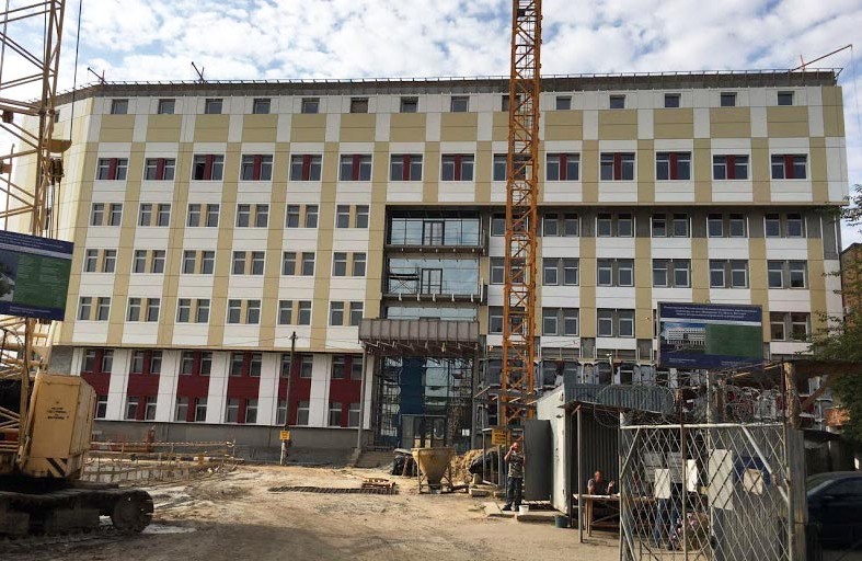 Полтавці вже зачекалися здачі в експлуатацію нового кардіоцентру. Фото з сайту dfrr.minregion.gov.ua