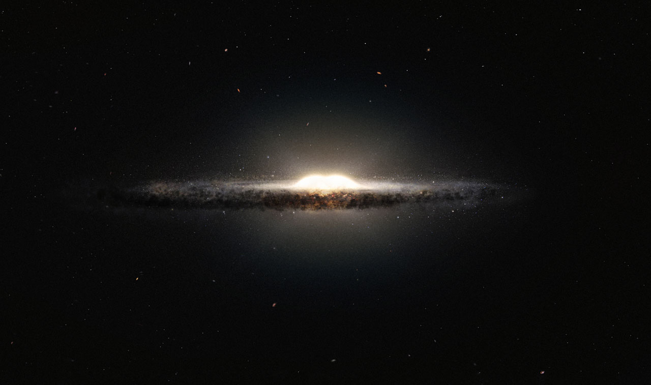 Галактика Чумацький Шлях в зображенні художника. Credit: ESO