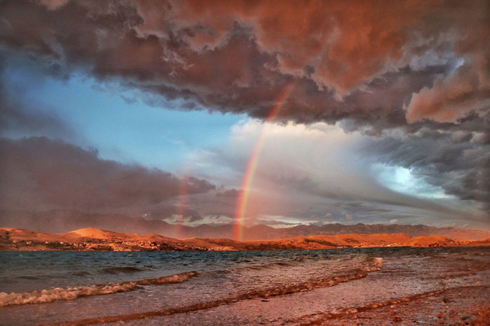 «Веселка після шторму». Острів Паг, Хорватія. Фото Zrinka Balabanic / via WMO